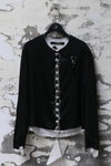 ARCHIVIO J.M.Ribot crew neck single-breasted jacket Handmade AJM-W25/ML-HEI Black